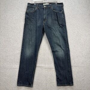 Levis 505 Jeans Mens 38x34 Blue Denim Pants Straight Fit American‎ Classic Y2K